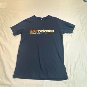 New-balance Men's Navy and Blue T-shirt